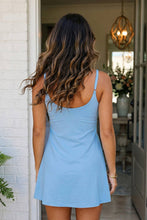 Load image into Gallery viewer, Solid Slim Tank Dress with Athletic Shorts Set