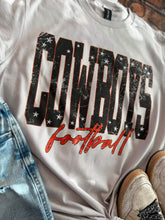 Load image into Gallery viewer, EMBELLISHED FOOTBALL TEES 🧡🏈❤️
