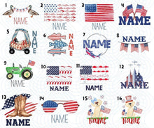 Load image into Gallery viewer, CUSTOM KIDS PATRIOTIC ❤️🇺🇸
