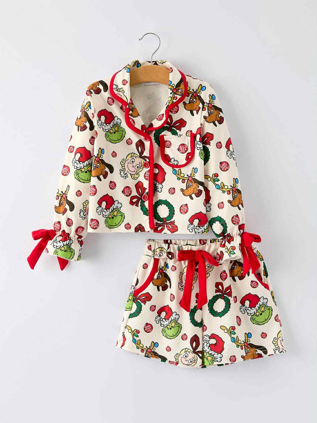 Christmas Wreath Character Pajamas 💚