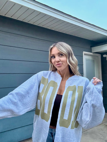 Boom Cut Cardigan Sweatshirt