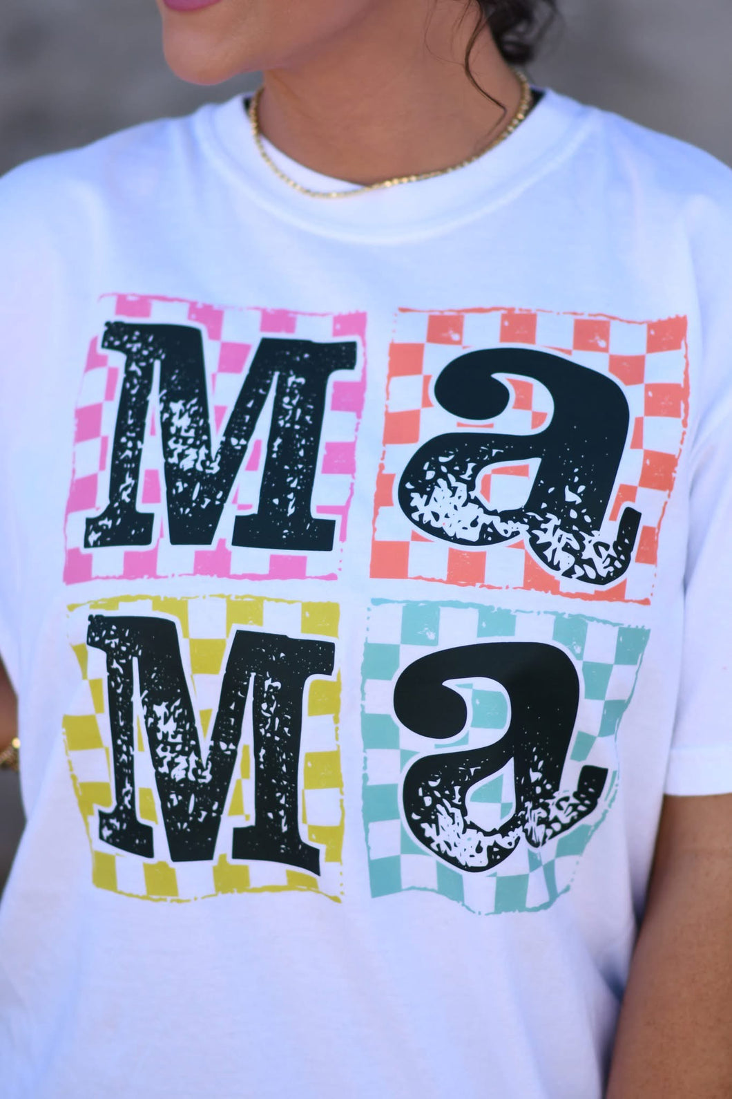 Stacked Checkered Mama