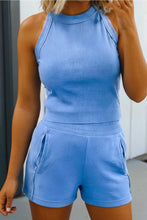 Load image into Gallery viewer, TANK TOP &amp; HIGH WAISTED SHORTS 🩷💙💚