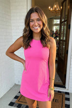Load image into Gallery viewer, Solid Slim Tank Dress with Athletic Shorts Set
